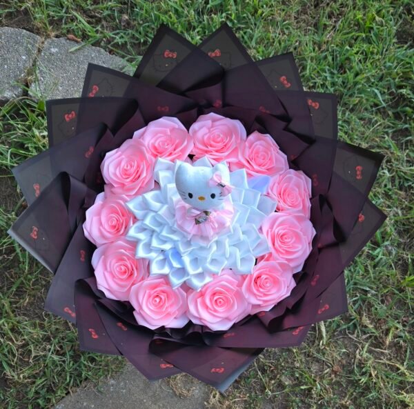 Ramo con Dalia y mini peluche - Image 2