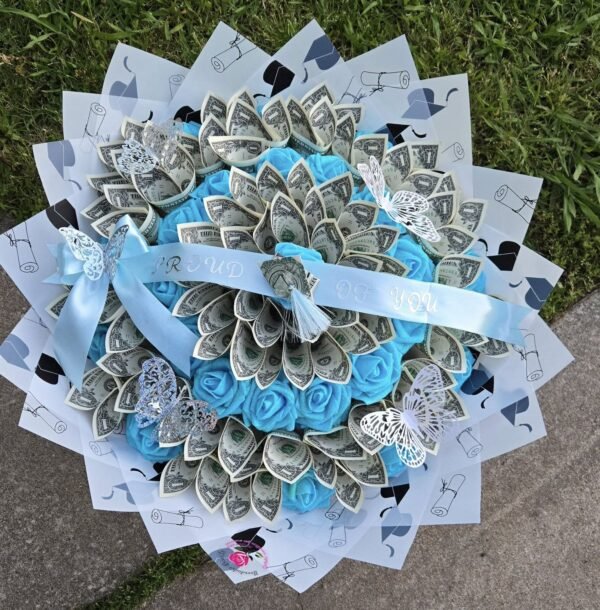Ramo de Billetes azul