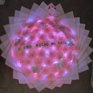 Ramo 50 Rosas con led