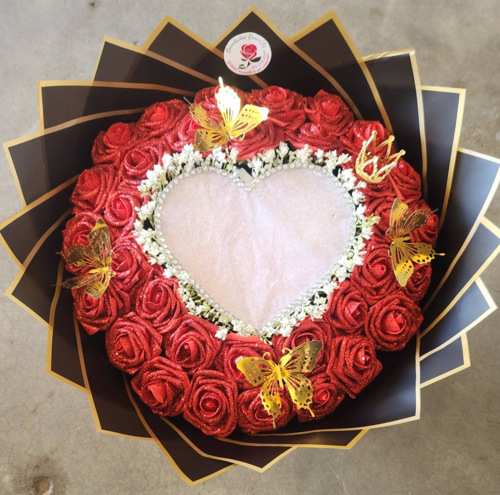 Ramo corazón de fuego